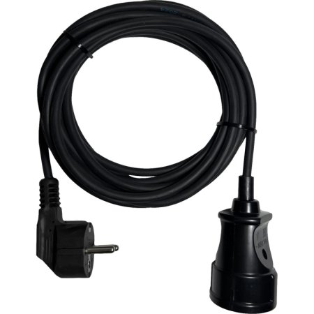 Удлинитель Progix PG115 1 розетка 2 м с заземлением чёрный