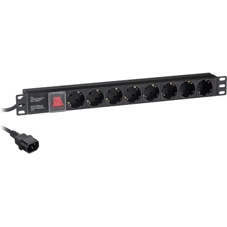 Блок розеток ExeGate ServerPro PDU-19H806 Al-8S-C14-3CU-SW (EX280845RUS)