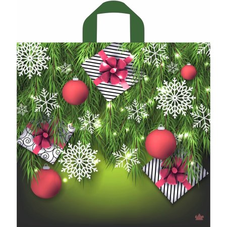 Пакет подарочный Тикопластик Подарки в Елках 42х44 см