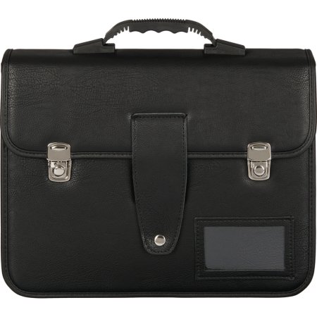 Папка деловая Алекс Спец К из экокожи черного цвета