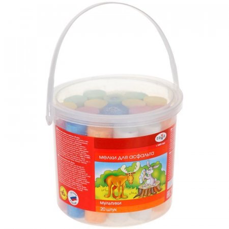 Мел Гамма Мультики цветной 20 штук