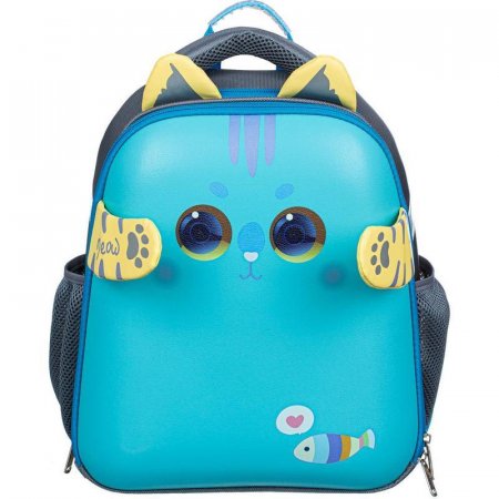 Ранец ортопедический №1 School Котик с рыбкой