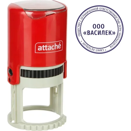 Оснастка для печати круглая Attache 9140 R40 40 мм красная