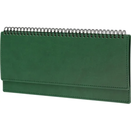 Планинг датированный 2026 год Attache Вива искусственная кожа 303х150 мм  60 листов зелёный