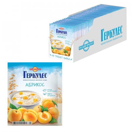 Каша Русский Продукт Геркулес с абрикосами 30 штук по 35 г