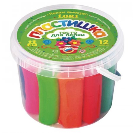 Набор для творчества Тесто для лепки Набор№3 12цв. Тдл-003