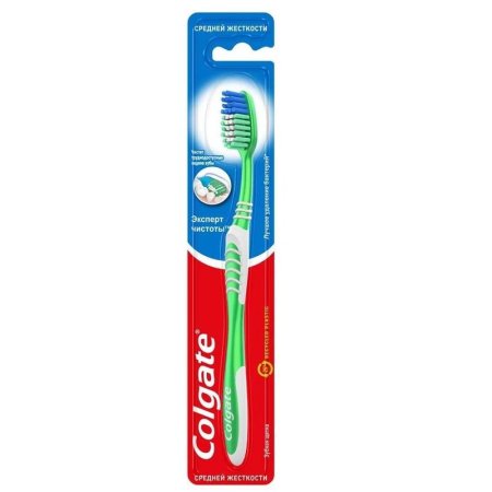 Зубная щетка Colgate Эксперт Чистоты средней жесткости (цвет в  ассортименте)