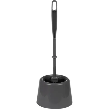 Ёршик для унитаза Azur Мини пластик серый 37 см (с подставкой)