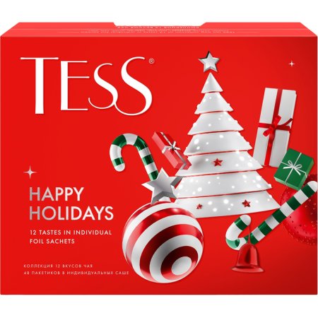Чай ассорти Tess Happy Holidays 48 пакетиков