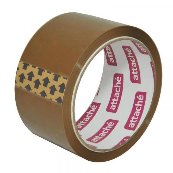 Клейкая лента упаковочная Attache 50 мм x 50 м 40 мкм коричневая