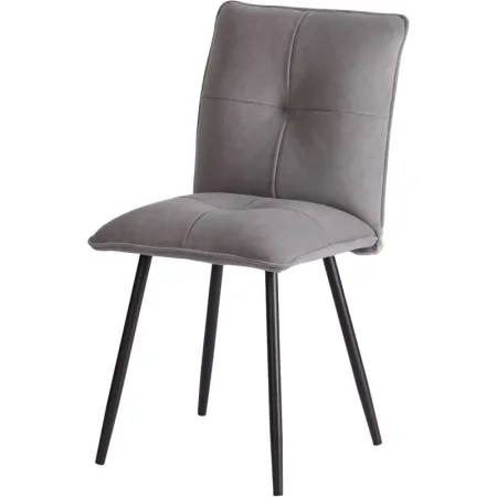 Стул обеденный Комус Мебель Flip серый (ткань, металл)