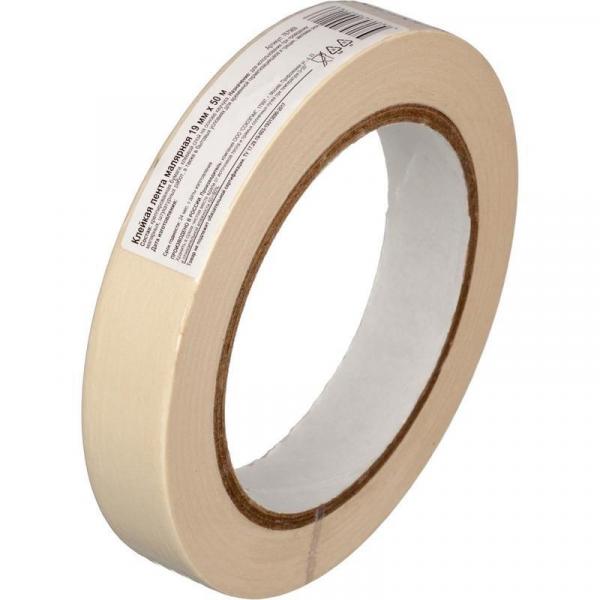 Клейкая лента малярная крепированная 19 ммх50 м