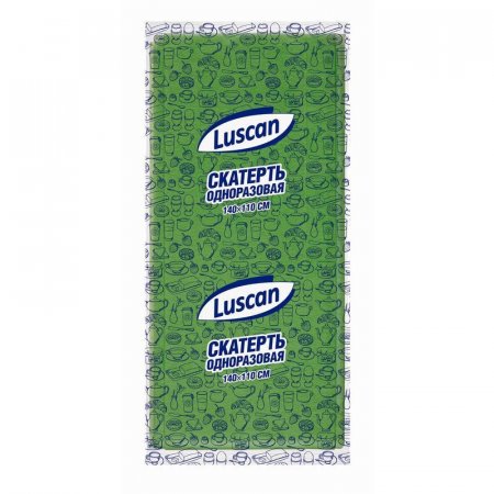 Скатерть  Luscan спанбонд зеленая 110x140 см