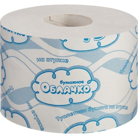 Бумага туалетная Бумажное облачко 1-слойная серая 75 метров (30 рулонов в упаковке)