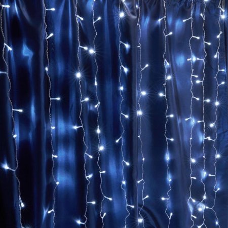 Гирлянда светодиодная Feron CL18 занавес холодный белый свет 160 светодиодов  (1.5х1.5 м)