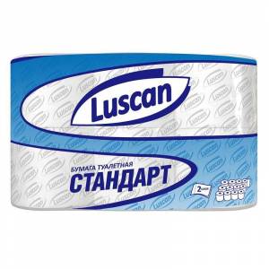 Бумага туалетная Luscan Standart 2сл бел вторичн втул 21,88м 175л 12рул/уп