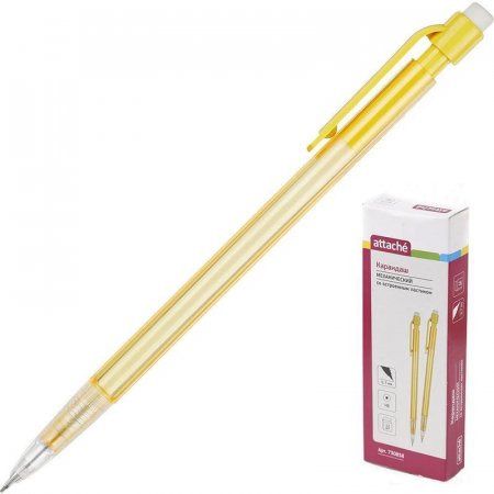 Карандаш механический Attache Economy 0.7 мм желтый