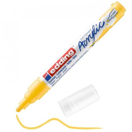 Маркер акриловый Edding 5100 желтый (толщина линии 2-3 мм)