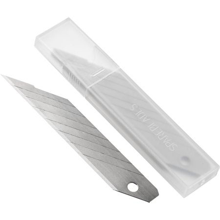 Лезвие сменное сегментированное TOPFORT стальное 18 мм (10 штук в  упаковке)