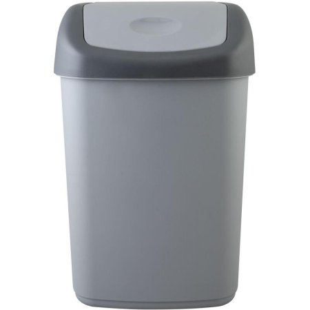 Контейнер для мусора с качающейся крышкой Полимербыт 14 л пластик  (27.4х22.6х42 см)