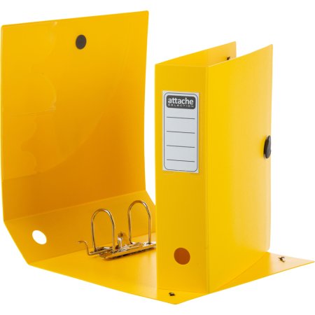 Папка-регистратор Attache 80 мм желтая