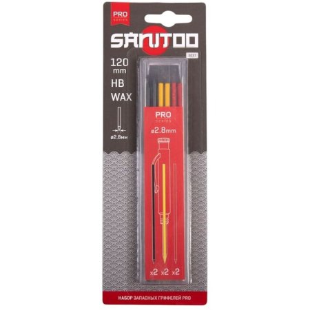 Набор грифелей Sanitoo Pro 120 мм графит и воск (6 штук в упаковке)