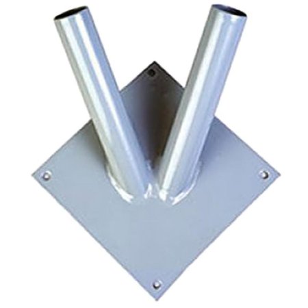 Кронштейн для флагштоков стальной двойной 20х20 см