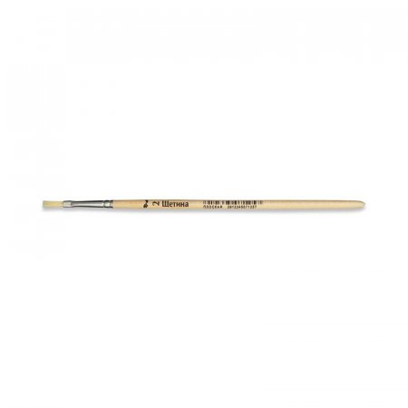 Кисть №1 School щетина плоская №2