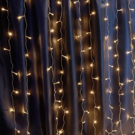 Гирлянда светодиодная Feron CL18 занавес теплый белый свет 160  светодиодов (1.5х1.5 м)