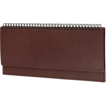 Планинг датированный 2026 год Attache Вива искусственная кожа 303х150 мм  60 листов бордовый