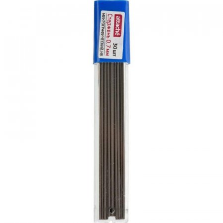 Стержень микрографический 0,7 Attache, HB, 30 грифелей