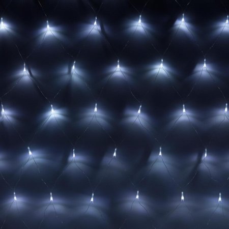 Электрогирлянда холодный белый свет 2х3 м