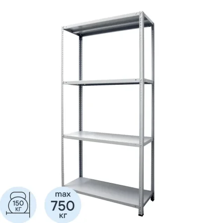 Стеллаж металлический Stynergy 4 полки 1000х500х2000 мм
