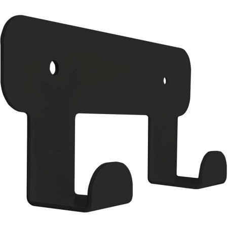 Вешалка настенная H1021В черная (2 крючка)