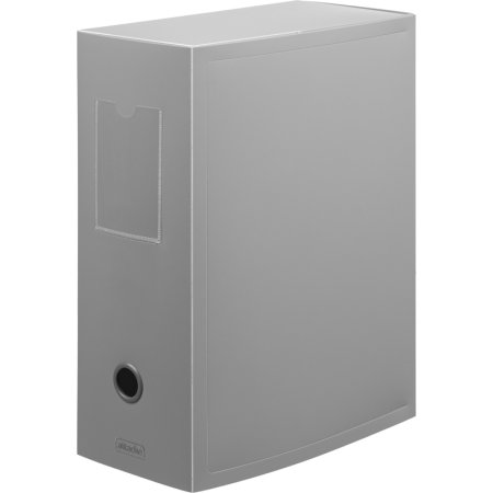 Короб архивный из полипропилена Attache 330x120x245 мм на кнопке серый  до 1200 листов