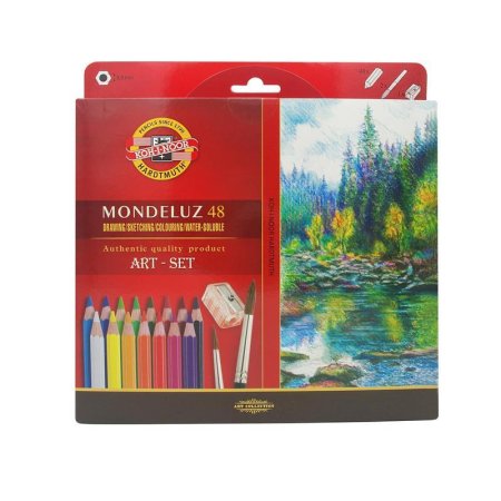 Карандаши цветные акварельные Koh-I-Noor Mondeluz Nature шестигранные 48  цветов