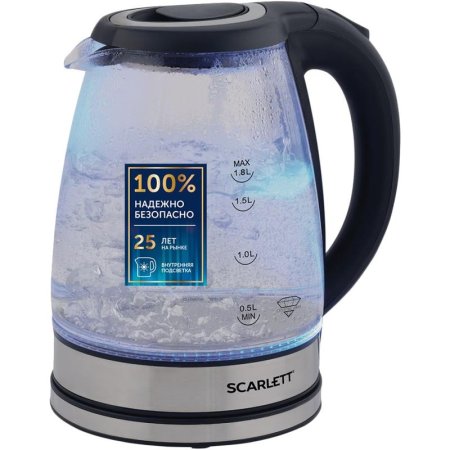 Чайник Scarlett SC-EK27G88 прозрачный