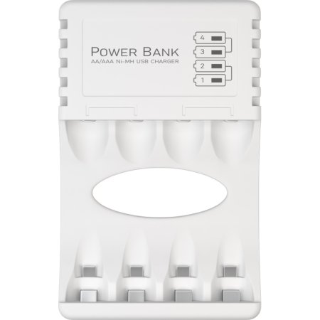 Зарядное устройство GP 270AAHC/CPB-2CR4 для 4-х аккумуляторов (в  комплекте 4 аккумулятора АА ёмкостью 2700 мАч)