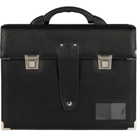 Портфель Алекс Гриф К для хранения секретных документов черный из  экокожи