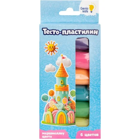 Набор для лепки Genio Kids 6 цветов 180 г (TA1089V)