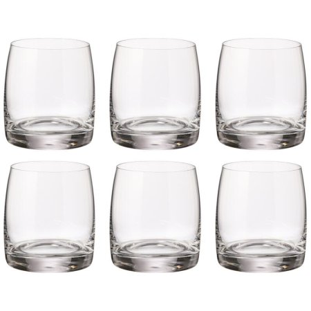 Набор стаканов для виски Crystal Bohemia Pavo стеклянные 290 мл (6 штук  в упаковке)