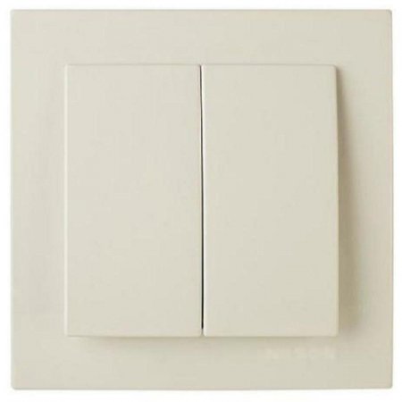 Выключатель двухклавишный VS 56-232-Б 6А IP20 скрытой установки