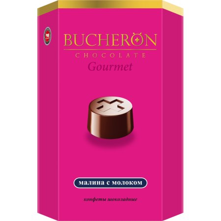 Конфеты шоколадные Bucheron Gourmet малина с молоком 130 г