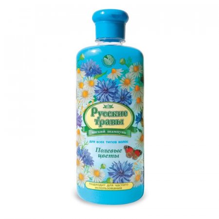 Шампунь Русские травы Полевые цветы для всех типов волос 350 мл