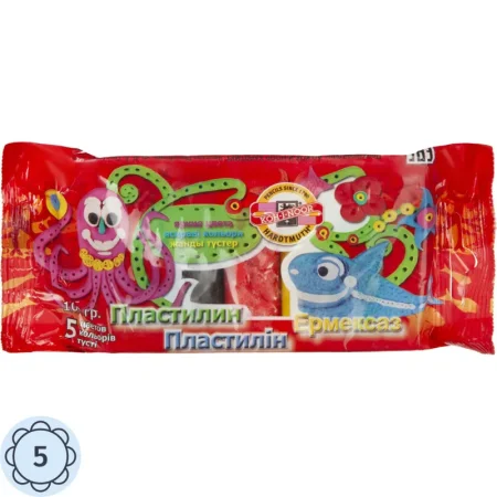 Пластилин Koh-i-Noor Ocean 5 цветов 100 грамм