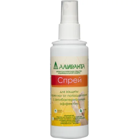 Спрей-дезодорант Алиранта защитный для ног от повышенного потоотделения  100 мл (30005)