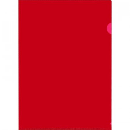 Папка уголок , 150 мкм, красный 10шт/уп Россия