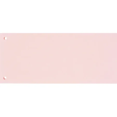 Разделитель листов картонный Комус 100 листов по цветам розовый (105x240  мм)