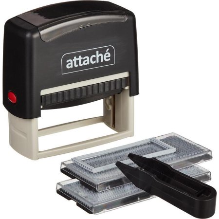 Штамп самонаборный Attache пластиковый 6 строк 70x32 мм