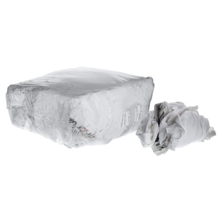 Ветошь хлопковая 110 г/кв.м 10 кг (трикотаж белый)